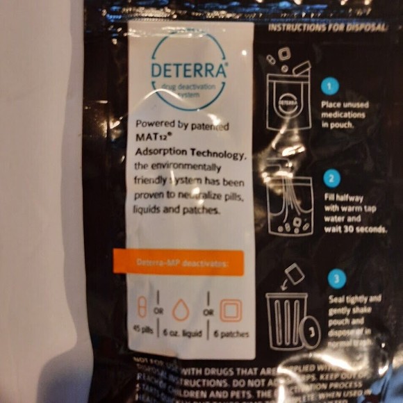 DETERRA Drug Deactivation System Safe At-Home Medication Disposal by Verde - Picture 4 of 6